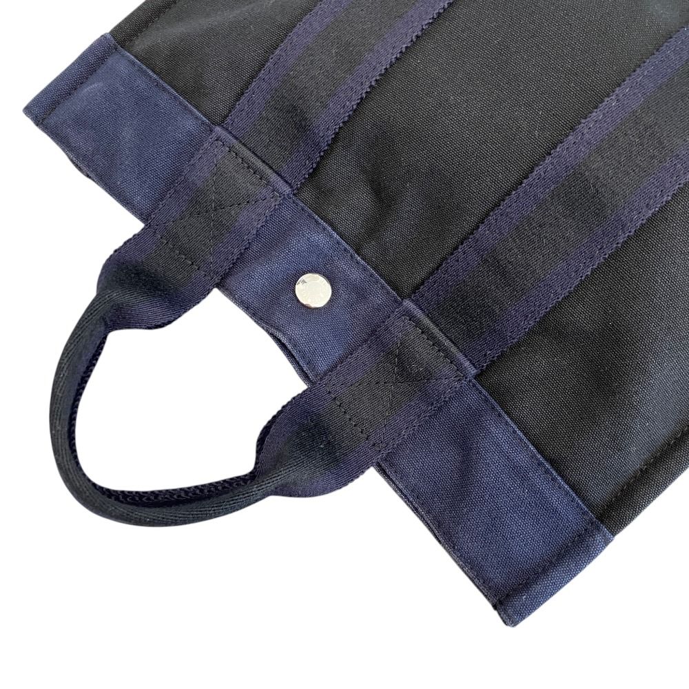 Hermes Fourre Tout PM Canvas Tote Bag Navy — view 5