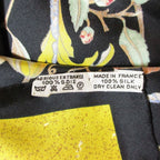 Hermes Pi Erres D'ori Ent Et D'occi Dent Carre 90 Silk Scarf Black — view 8