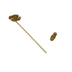 Chanel Vintage CC Logo Rhinestone Pin Brooch Gold — view 3