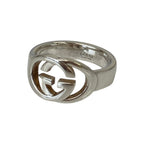 Gucci Interlocking G Ring 925 Sterling Silver
