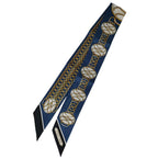 Hermes Silk 100% Lift Profile Twilly Scarf Navy