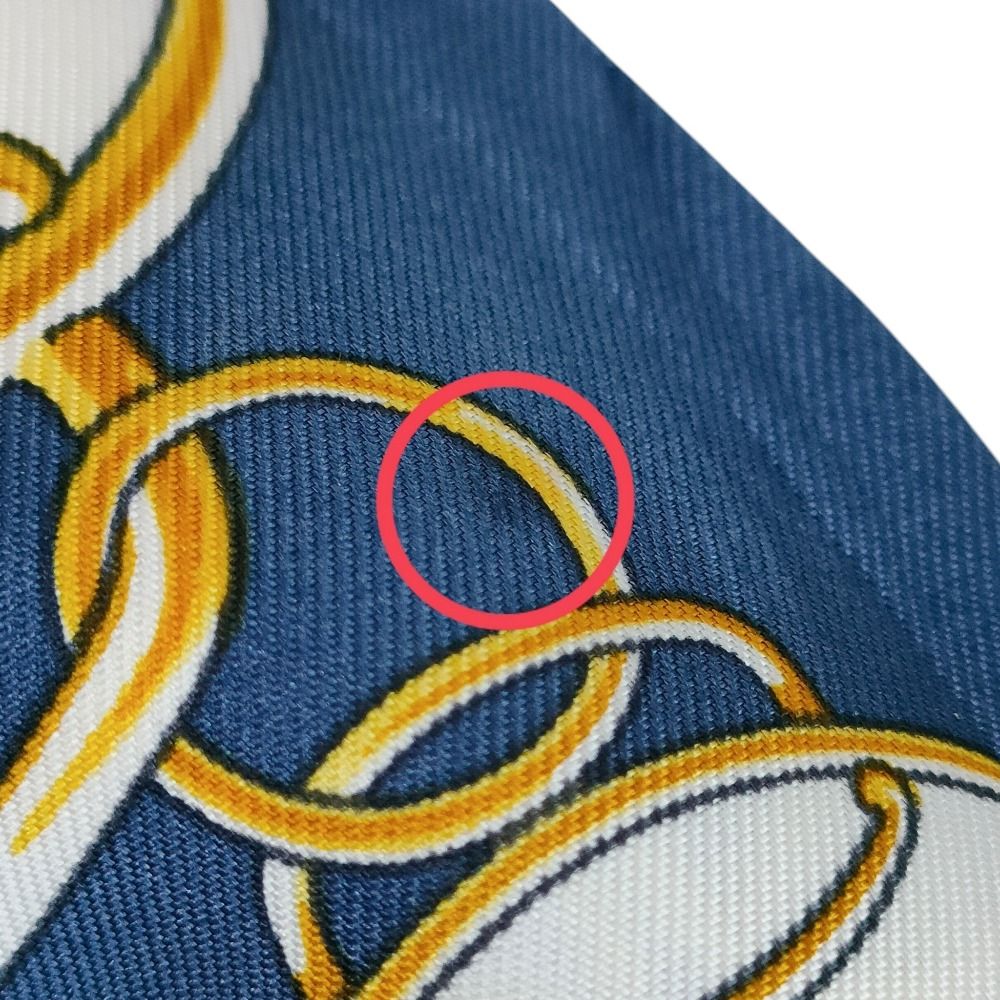 Hermes Silk 100% Lift Profile Twilly Scarf Navy — view 8