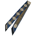 Hermes Silk 100% Lift Profile Twilly Scarf Navy
