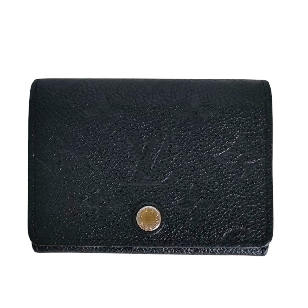 Louis Vuitton Monogram Empreinte Envelope Business Card Holder Case Noir Black