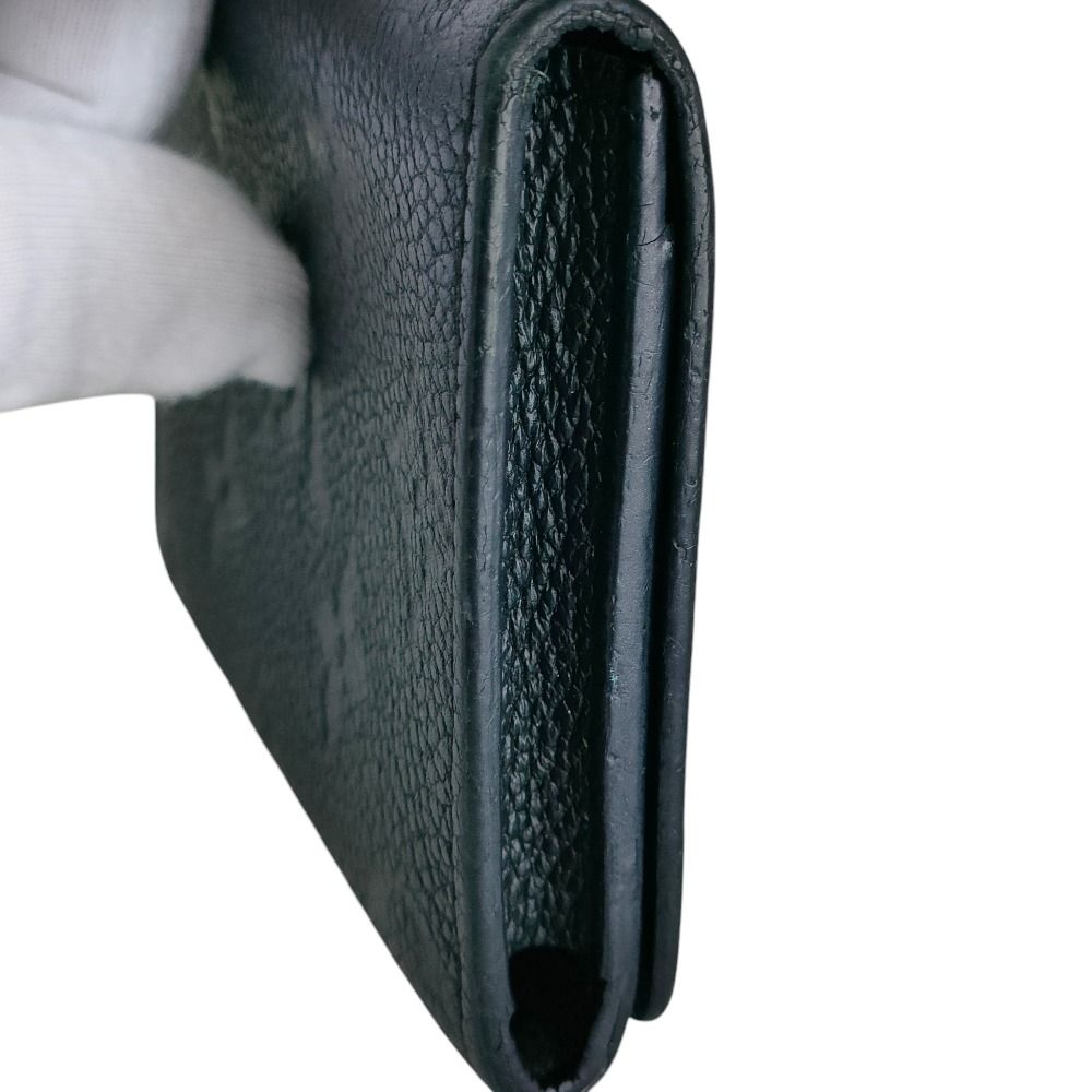 Louis Vuitton Monogram Empreinte Envelope Business Card Holder Case Noir Black — view 6