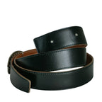 Hermes Evelyne Oval Buckle Reversible Leather Belt 120 Black Brown — view 2
