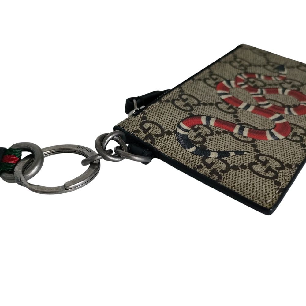 Gucci GG Supreme Kingsnake Fragment Case Wallet Beige — view 3
