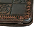 Chanel Icon Line CC Logo Patchwork Wallet Bifold Brown — view 3