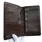 Chanel Icon Line CC Logo Patchwork Wallet Bifold Brown — view 8