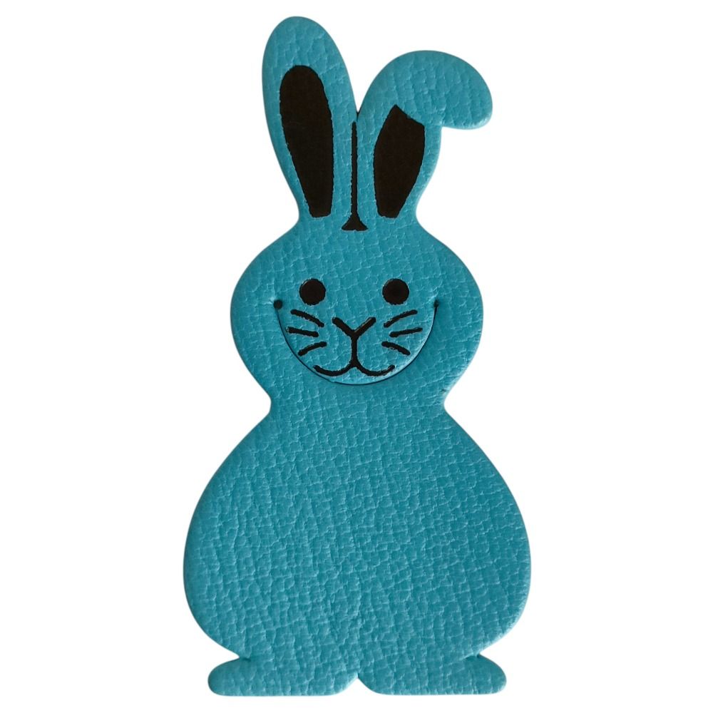 Hermes Chevre Leather Pika Book Rabbit Motif Mark Bookmark Blue Jean