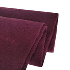 Chanel Vintage Logo Embroidery Cashmere 100% Fringe Scarf Purple — view 4