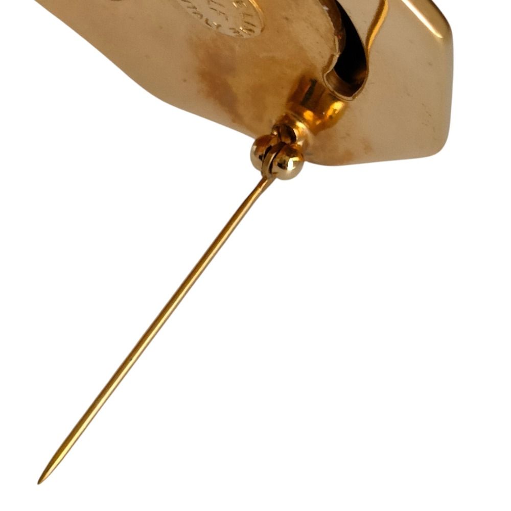 Celine Vintage Star Ball Pin Brooch Gold — view 6