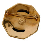 Celine Vintage Star Ball Pin Brooch Gold — view 4
