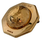Celine Vintage Star Ball Pin Brooch Gold — view 3