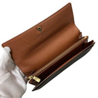 Louis Vuitton Monogram Pochette Porte Monnaie Credit Wallet Brown — view 5
