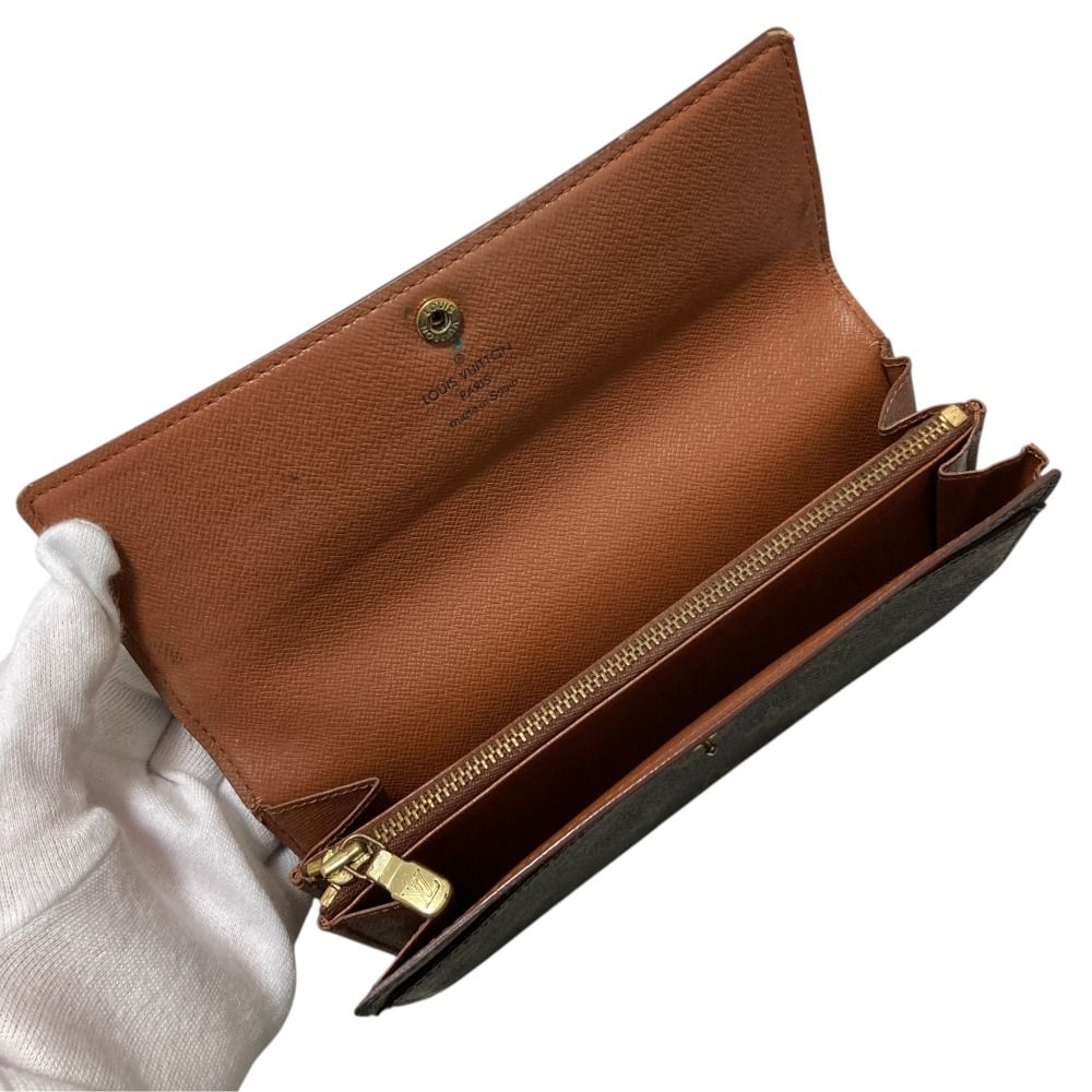 Louis Vuitton Monogram Pochette Porte Monnaie Credit Wallet Brown — view 5