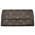 Louis Vuitton Monogram Pochette Porte Monnaie Credit Wallet Brown