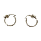 Celine Knot Earrings Silver