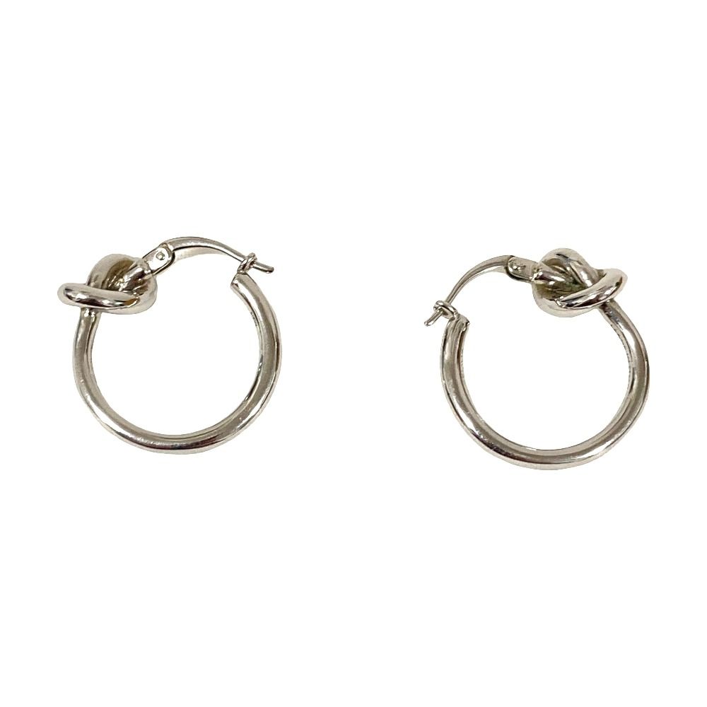 Celine Knot Earrings Silver