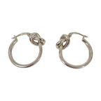 Celine Knot Earrings Silver — view 2