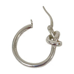 Celine Knot Earrings Silver — view 3