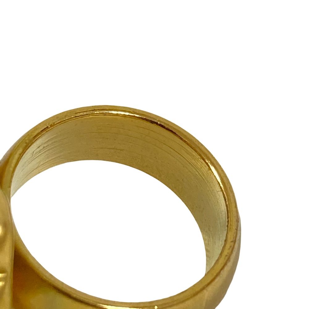 Chanel CC Logo Clover Ring 52 Gold — view 8