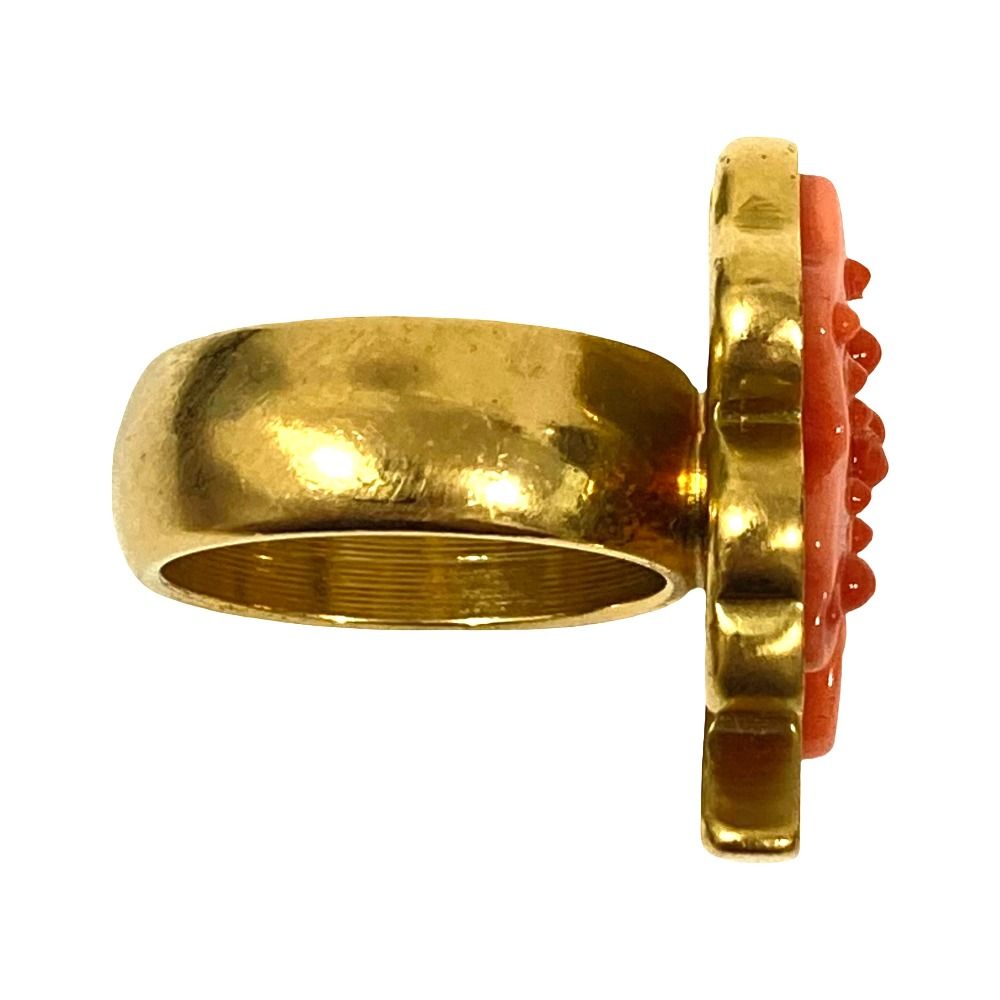 Chanel CC Logo Clover Ring 52 Gold — view 4