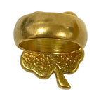 Chanel CC Logo Clover Ring 52 Gold — view 3