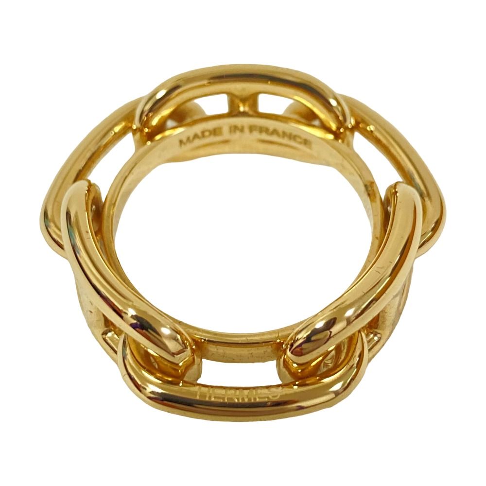 Hermes Legato Chaine D'ancre Scarf Ring Carre 90 Gold — view 6