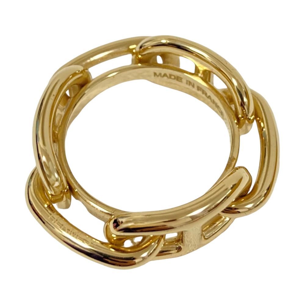 Hermes Legato Chaine D'ancre Scarf Ring Carre 90 Gold — view 4