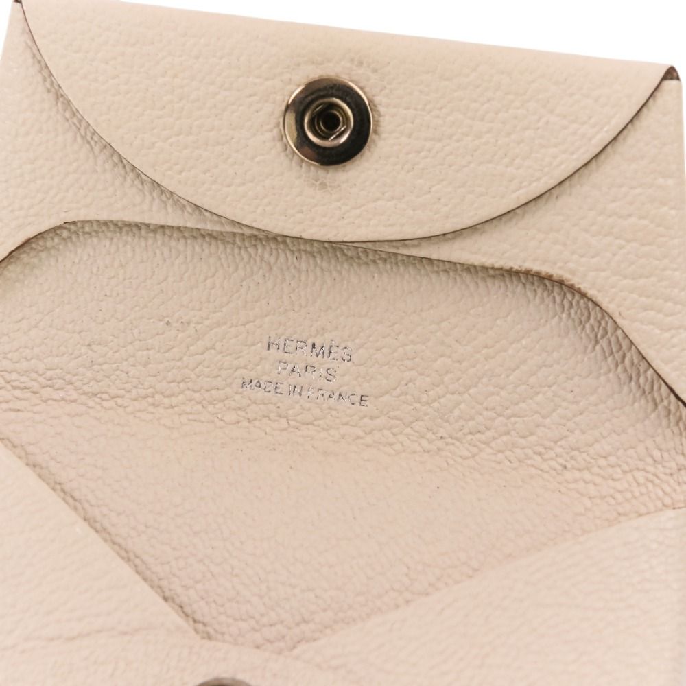 Hermes Bastia Chevre Coin Purse Mushroom — view 7