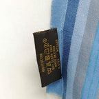 Louis Vuitton Shawl Etole Monogram Madras Scarf Blue — view 7