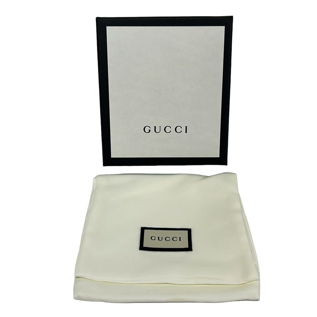 Gucci Bifold Wallet Beige Dark Brown Leather — view 6