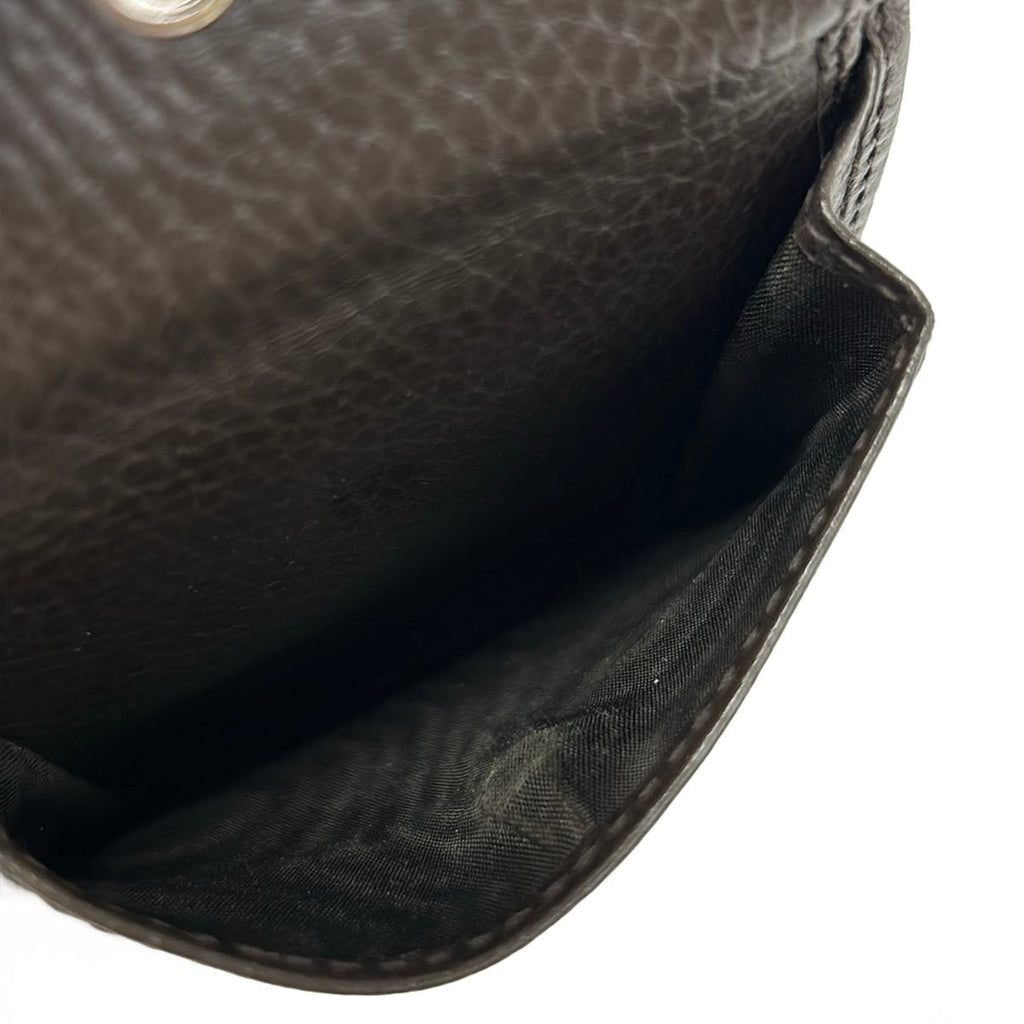 Gucci Bifold Wallet Beige Dark Brown Leather — view 4