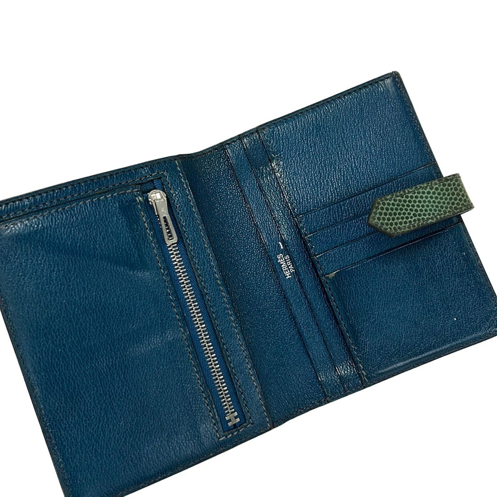 Hermes Bifold Wallet Bearn Compact Vert Jade — view 3