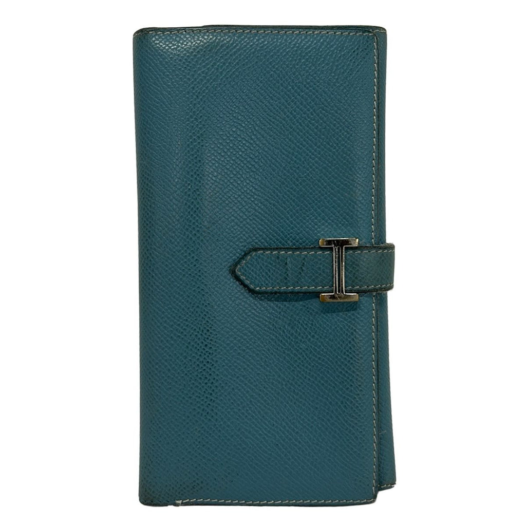 Hermes Wallet Bearn Dupri Blue Jean