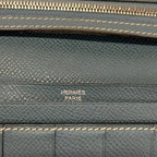 Hermes Wallet Bearn Dupri Blue Jean — view 5