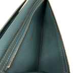 Hermes Wallet Bearn Dupri Blue Jean — view 4