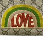 Gucci Wallet Courier GG Plus Supreme Gray Beige Dark Multi Leather — view 6