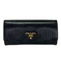 Prada Wallet Black Leather