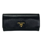 Prada Wallet Black Leather