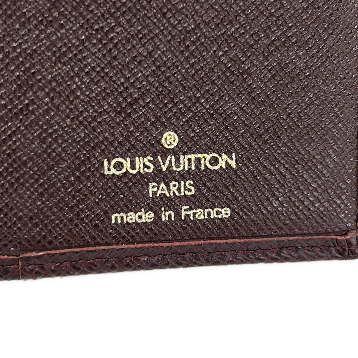 Louis Vuitton Card Case Taiga Pocket Organizer Acajou Leather — view 5