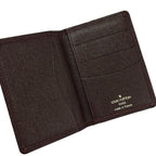 Louis Vuitton Card Case Taiga Pocket Organizer Acajou Leather — view 3