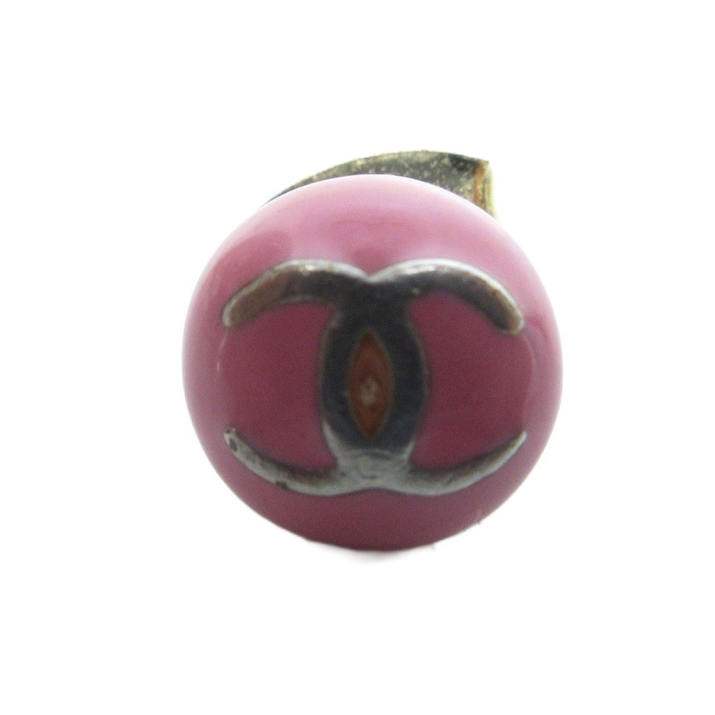 Chanel 03c Earrings CC Logo Pink — view 2
