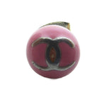 Chanel 03c Earrings CC Logo Pink — view 2