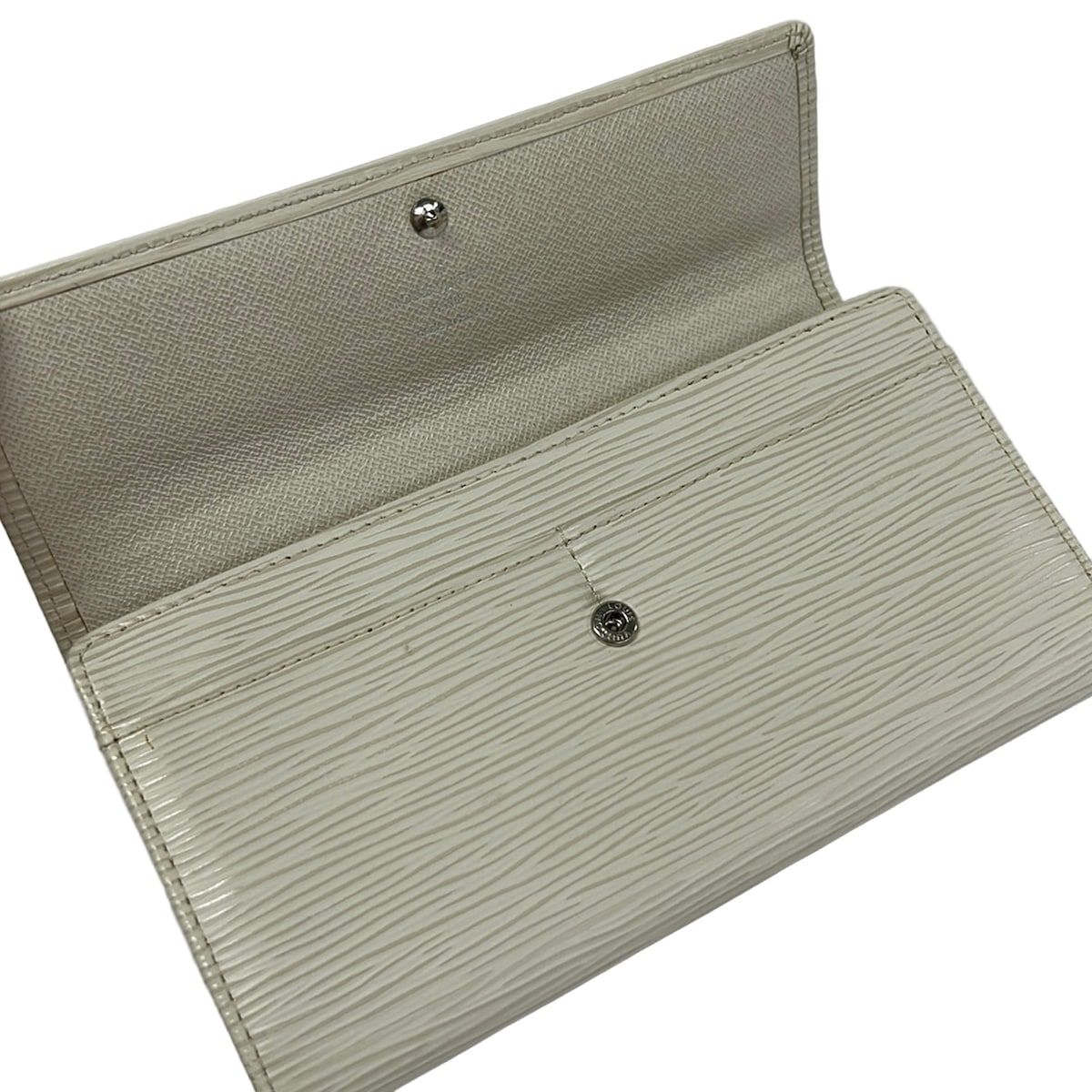 Louis Vuitton Wallet Epi Portefeuille Sarah Ivoire Leather — view 3