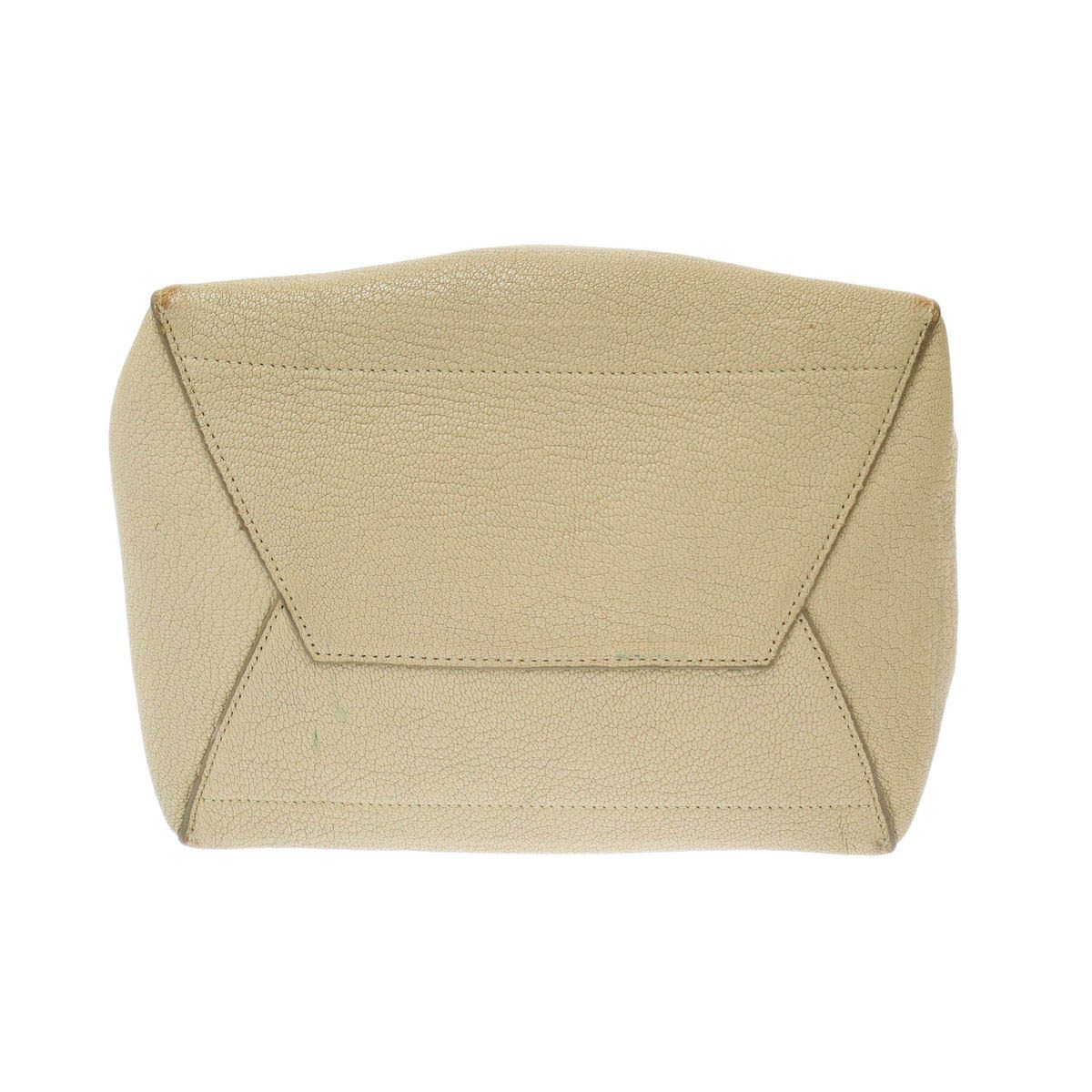 Celine Sangles Bucket Shoulder Leather Bag Beige — view 4