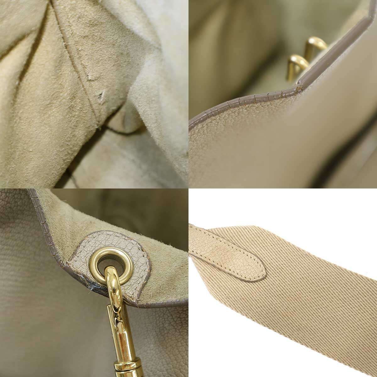 Celine Sangles Bucket Shoulder Leather Bag Beige — view 8