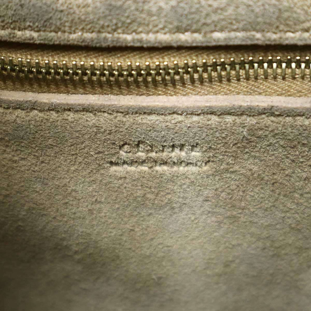 Celine Sangles Bucket Shoulder Leather Bag Beige — view 5
