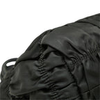 Prada Gathered Handbag Black Nylon Leather — view 5